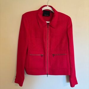 Carlisle Silk Jacket, Red, Size 10